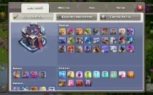 conta coc cv 15 praticamente full com skins