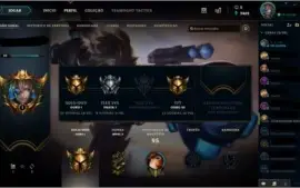 Conta Ouro 1 Solo/Duo - Prata 1 Flex e Ouro III TFT- Lv 35