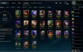 Conta Ouro 1 Solo/Duo - Prata 1 Flex e Ouro III TFT- Lv 35