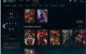 PLATINA II ~ 78 CHAMPS ~ 31 SKINS ~ 99 ÍCONES - Top
