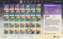 CONTA GENSHI IMPACT RANK 30 LV60 2 NAT 5