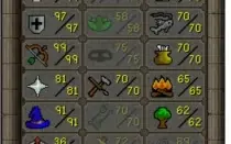 Conta quase Maxed total lvl 1784 ,b gloves, full void etc