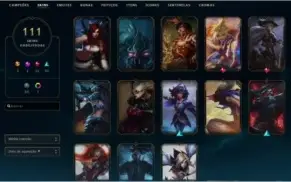 Conta de LOL 111 skins gold soloduo/flex