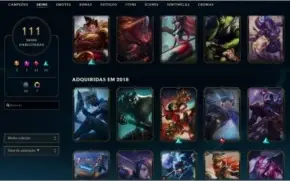 Conta de LOL 111 skins gold soloduo/flex
