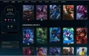 Conta de LOL 111 skins gold soloduo/flex