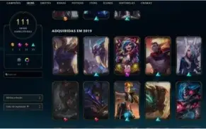 Conta de LOL 111 skins gold soloduo/flex