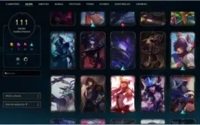 Conta de LOL 111 skins gold soloduo/flex