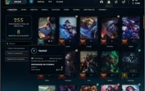 Conta prata 4 com 41 skins e 64 champs