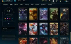 Conta prata 3 com 65 Champs e 41 Skins
