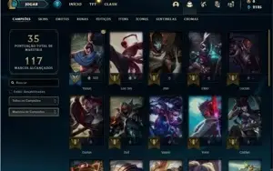 Conta ouro 4 com 27 Champs e 2 Skins + 2 Fragmentos