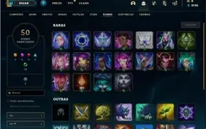 Conta ouro 4 com 27 Champs e 2 Skins + 2 Fragmentos