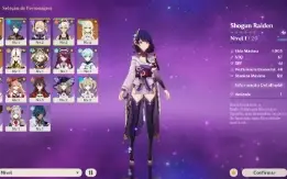 ⭐CONTA NA REROLL Raiden Shogun + Qiqi + Bennet + Xingqiu ⭐