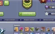 clash of clans cv 13 com 5 construtores
