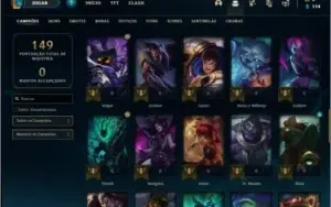 Conta prata 1 com 58 champs e 30 skins (2 Ultimates)