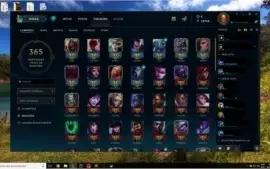 Conta diamante/Diamond lol com 100 campeões e 50 skins.