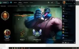 Conta diamante/Diamond lol com 100 campeões e 50 skins.