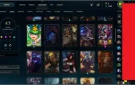 Conta LoL Nv.174 (47 Skins) 101 Champs habilitados