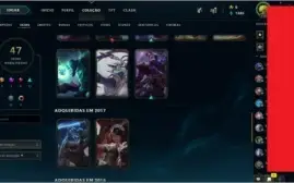 Conta LoL Nv.174 (47 Skins) 101 Champs habilitados