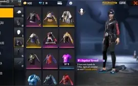 CONTA FREE FIRE C/CALÇA ANGELICAL VERMELHA/MOLETOM ANGELICAL