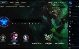 conta lol platina 5 de barbada