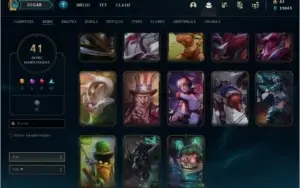 Conta de LeagueOfLegends 83 Champs e 41 skins MD10