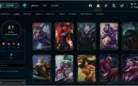 Conta de LeagueOfLegends 83 Champs e 41 skins MD10