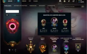 Conta ouro 3 com TODOS os champs e 521 skins +92 Cromas