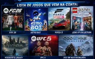 Conta Com Varios Jogos Ps5 E Ps4