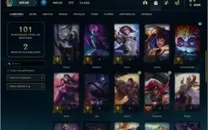 Conta de lol platina 1 com mmr de diamante