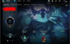 Conta de lol platina 1 com mmr de diamante