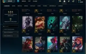 Conta de lol platina 1 com mmr de diamante