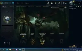 Conta com DJ sona e skins vitoriosas