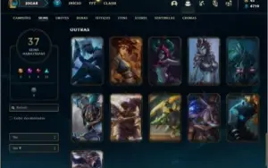 Conta ouro 4 com 37 skins e 68 champs ( MAIN ADC )