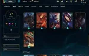 Conta ouro 4 com 37 skins e 68 champs ( MAIN ADC )