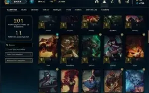 Conta ouro 4 com 37 skins e 68 champs ( MAIN ADC )