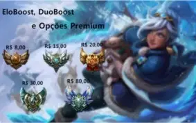EloGrow - Elojob e DuoBoost com opções premium