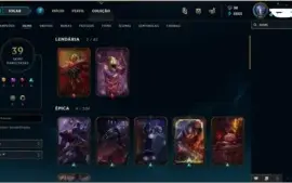 Conta League of Legends 104 Campeões e várias skins