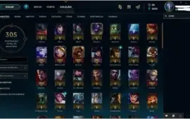 Conta League of Legends 104 Campeões e várias skins