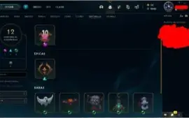 P1 , todos campeões, 3 Ultimate, 72 Skins (selecionadas)