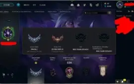 P1 , todos campeões, 3 Ultimate, 72 Skins (selecionadas)