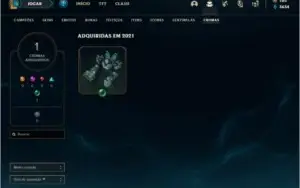 Conta Unranked (ex Platina) com 12 Skins e 40 Champs
