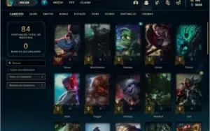 Conta Unranked (ex Platina) com 12 Skins e 40 Champs