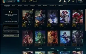 Conta bronze 4 com 21 Champs e 3 Skins + 350 RP