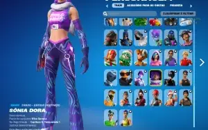 Conta de Fortnite PC Elite com muitas skins e passe