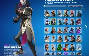 Conta de Fortnite PC Elite com muitas skins e passe