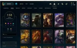 Conta lol, muitas skins atualmente prata 2, mmr alto, barata