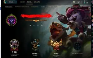 Conta gold 1 de lol baratinha muito bacana