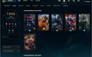 Conta League of legends (1006 SKINS)/ valorant