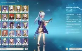 Ayaka Eula Shenhe Kokomi Albedo Jean C2 Diluc C1 Itto + Amos