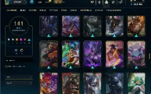 Unranked com TODOS os champs e 141 Skins ( MONO TOP )
